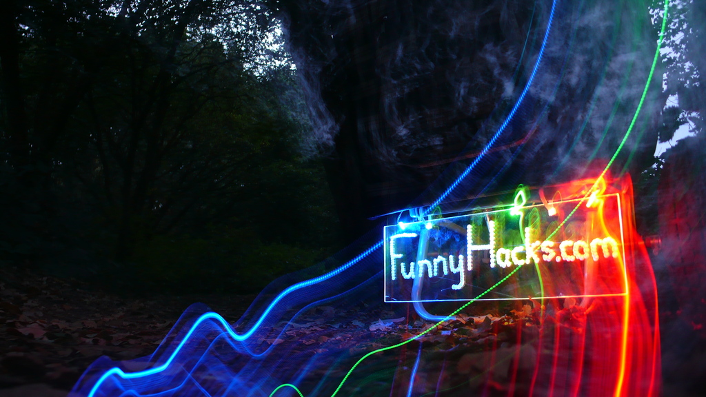 Playing with the sign, exposure times and erratic movement. This is one of my favourite shots.